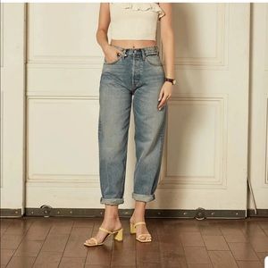 NEW Boyish The Toby Vintage High Waisted Rear Window Relaxed Jeans 25